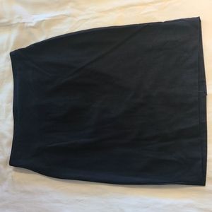 Tahari Size 8 Navy Pencil Skirt